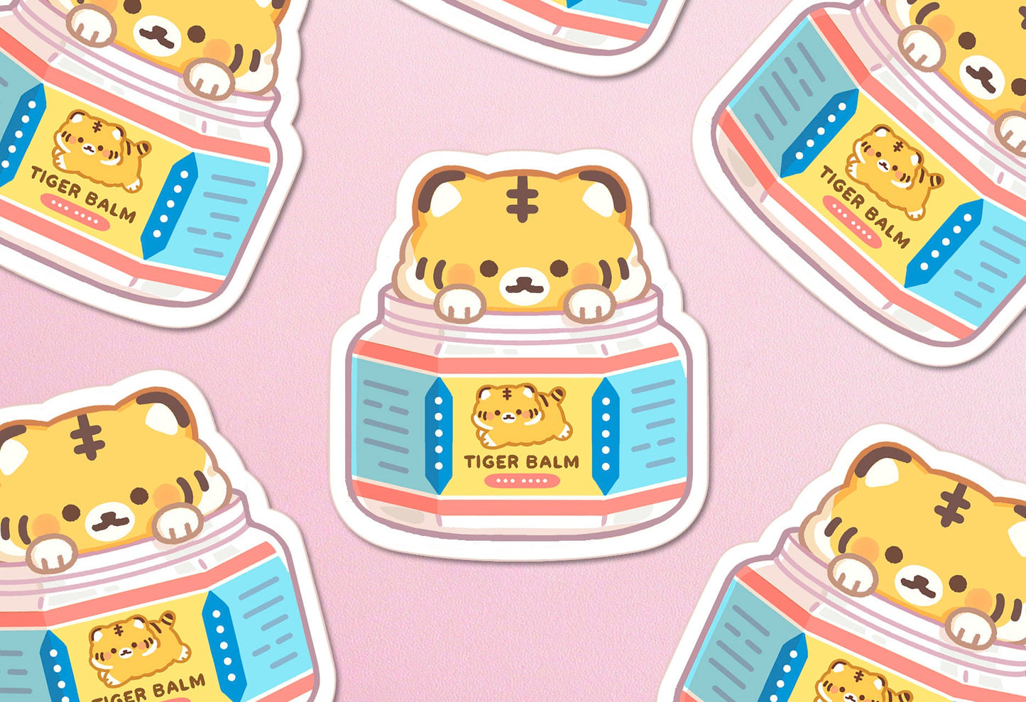 Tiger Balm Kitty - Vinyl Sticker