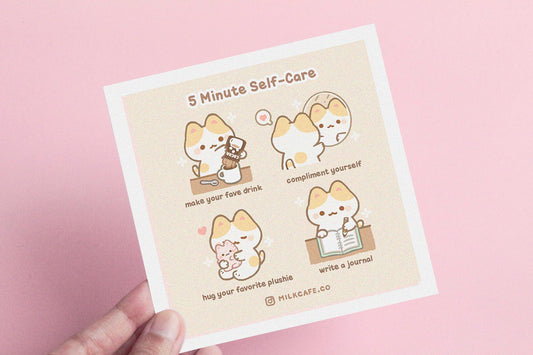 Five Minute Self Care - Shimmer Art Print