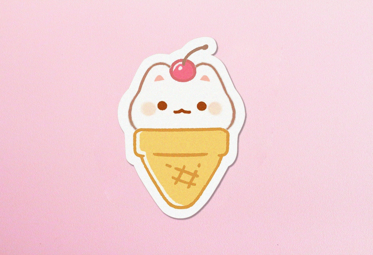 Ice Cream Kitty - Vinyl Sticker