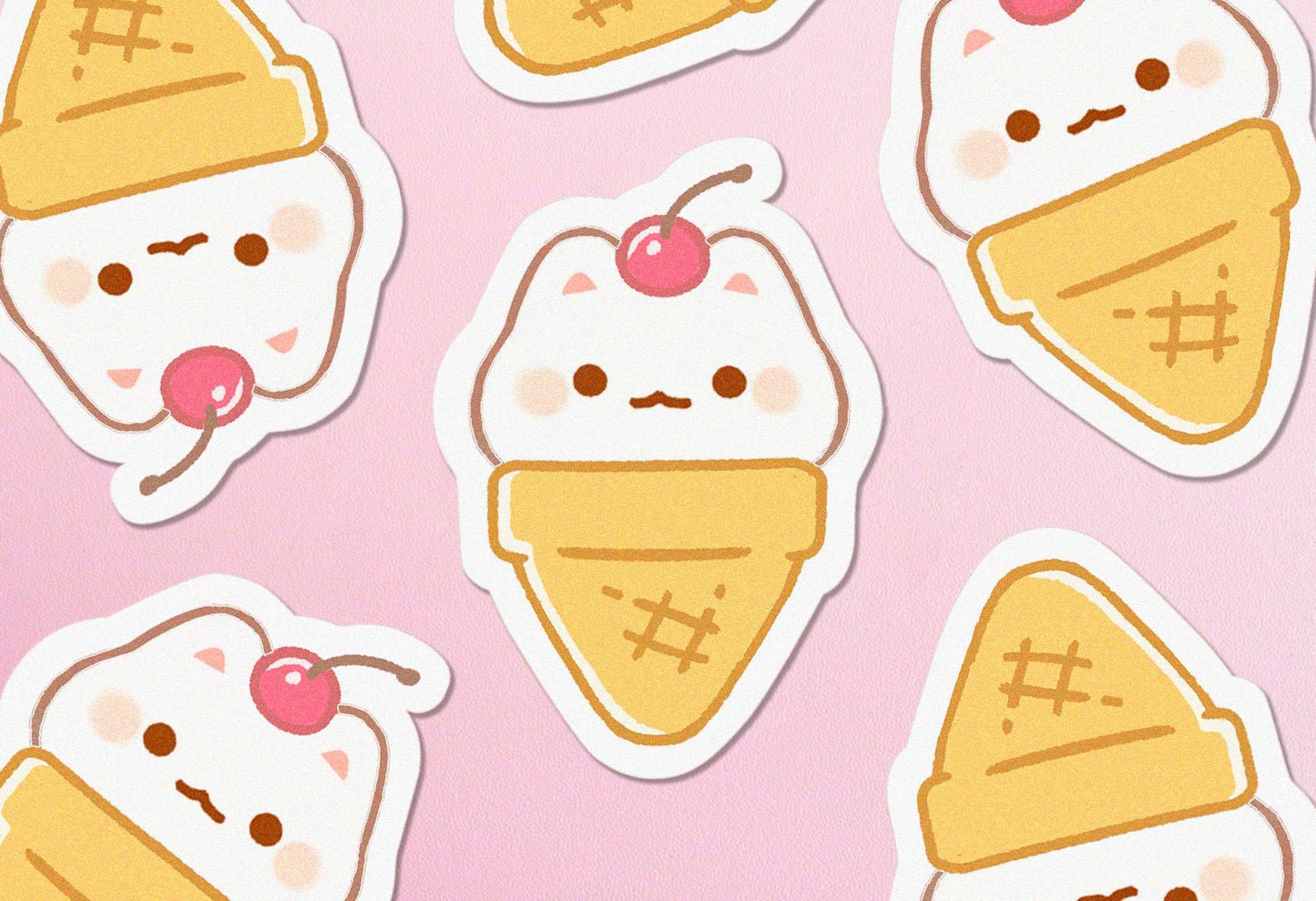 Ice Cream Kitty - Vinyl Sticker