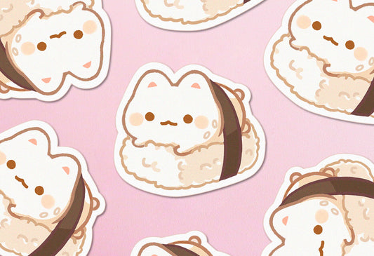 Onigiri Kitty - Vinyl Sticker